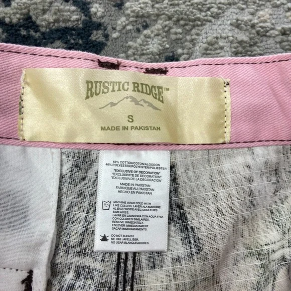 Vintage Rustic Ridge Hunting Pants Sz S Brown Realtree Camo Camping Outdoor - Picture 7 of 10